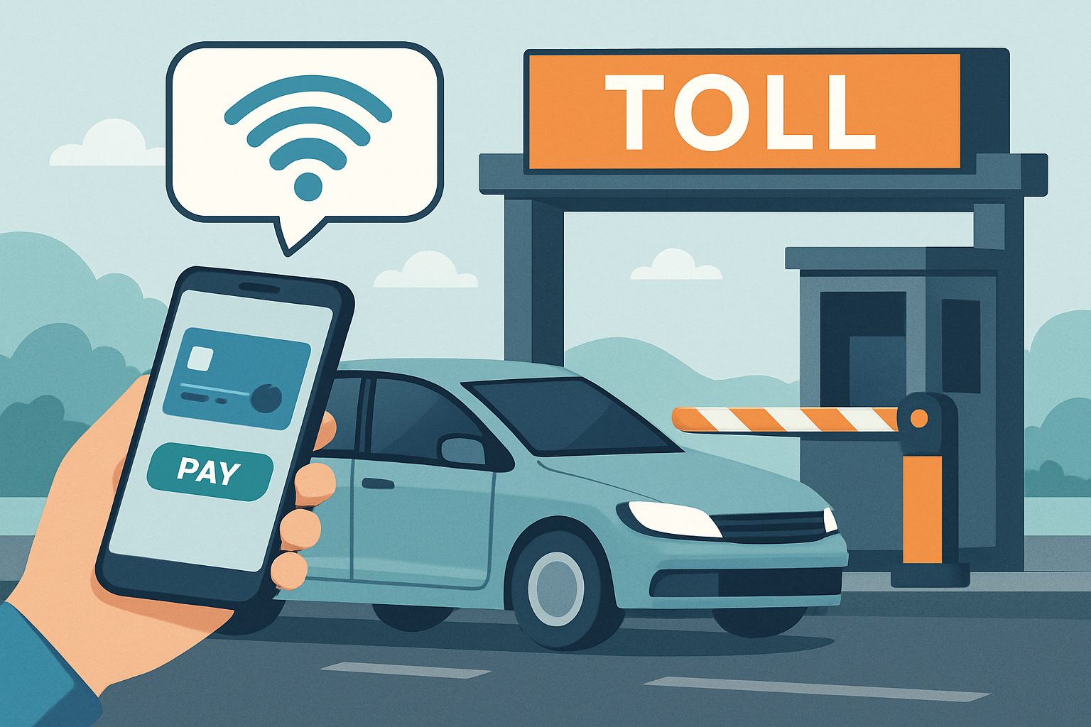 Digital payment system for road tolls