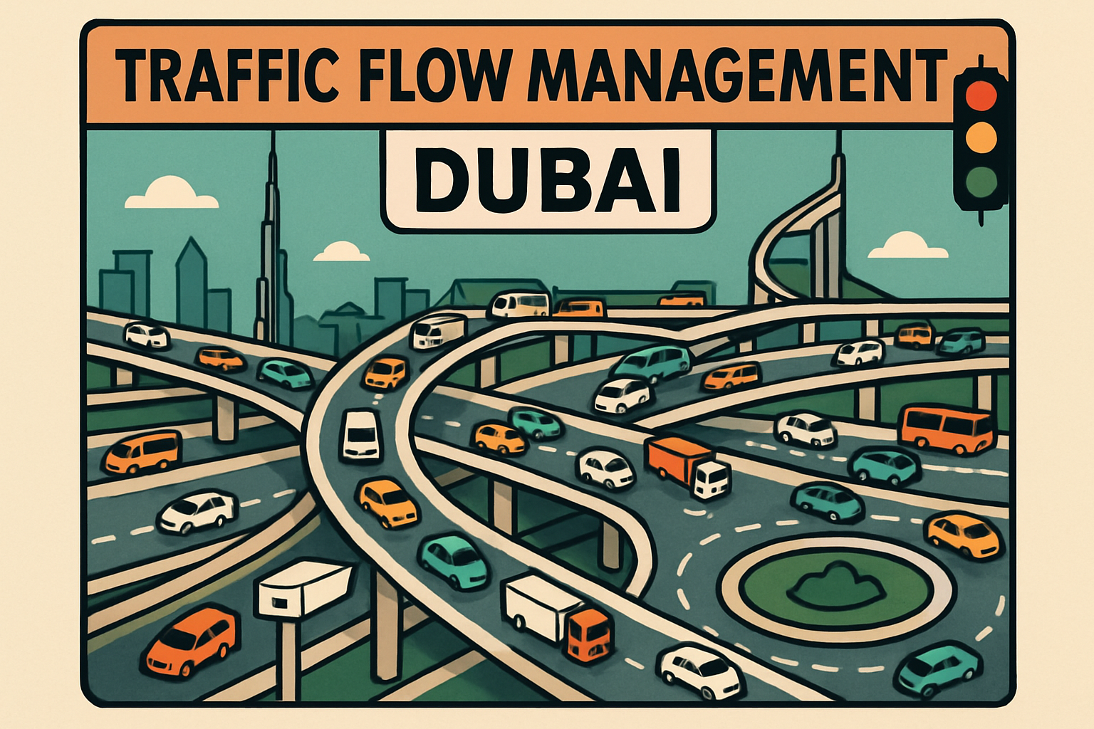 Traffic flow management in Dubai