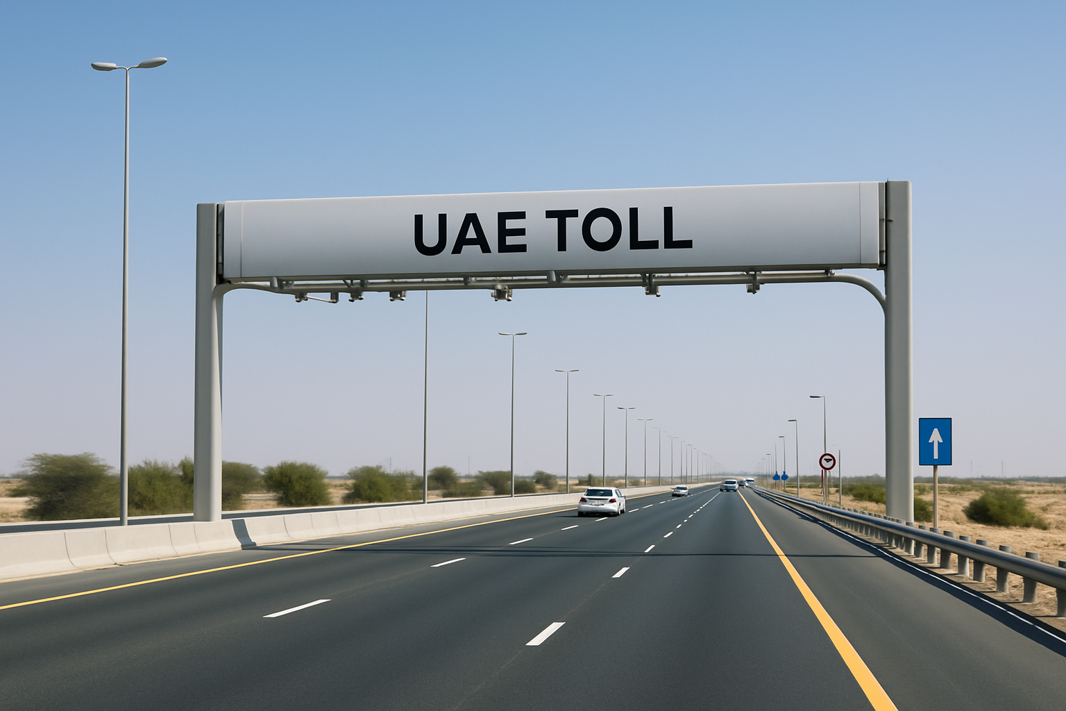 Smooth and efficient toll road in the UAE